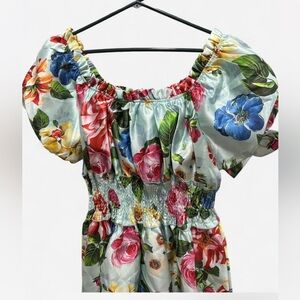 D G like Floral smock mini